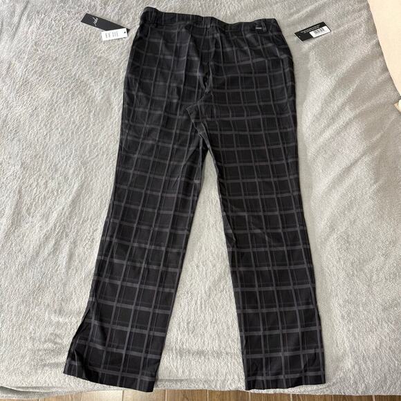 Up! PONTE PLAID SLIM LEG CROP PANT Pull on Tummy Control, 16W - Picture 2 of 6